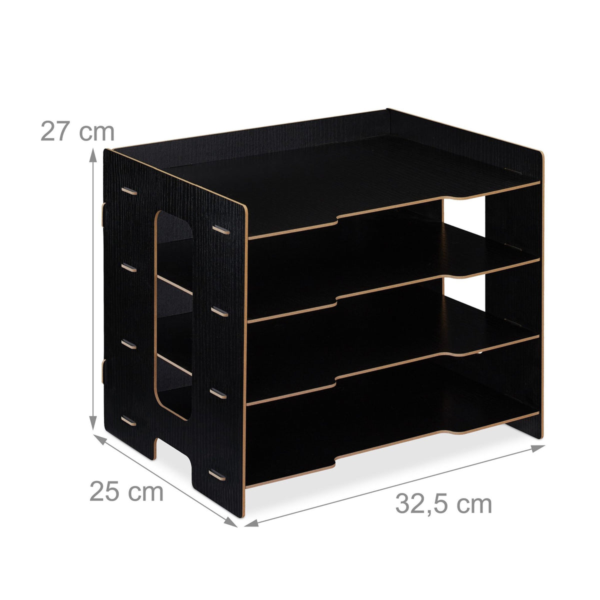 Mailbox in MDF with 3 compartments