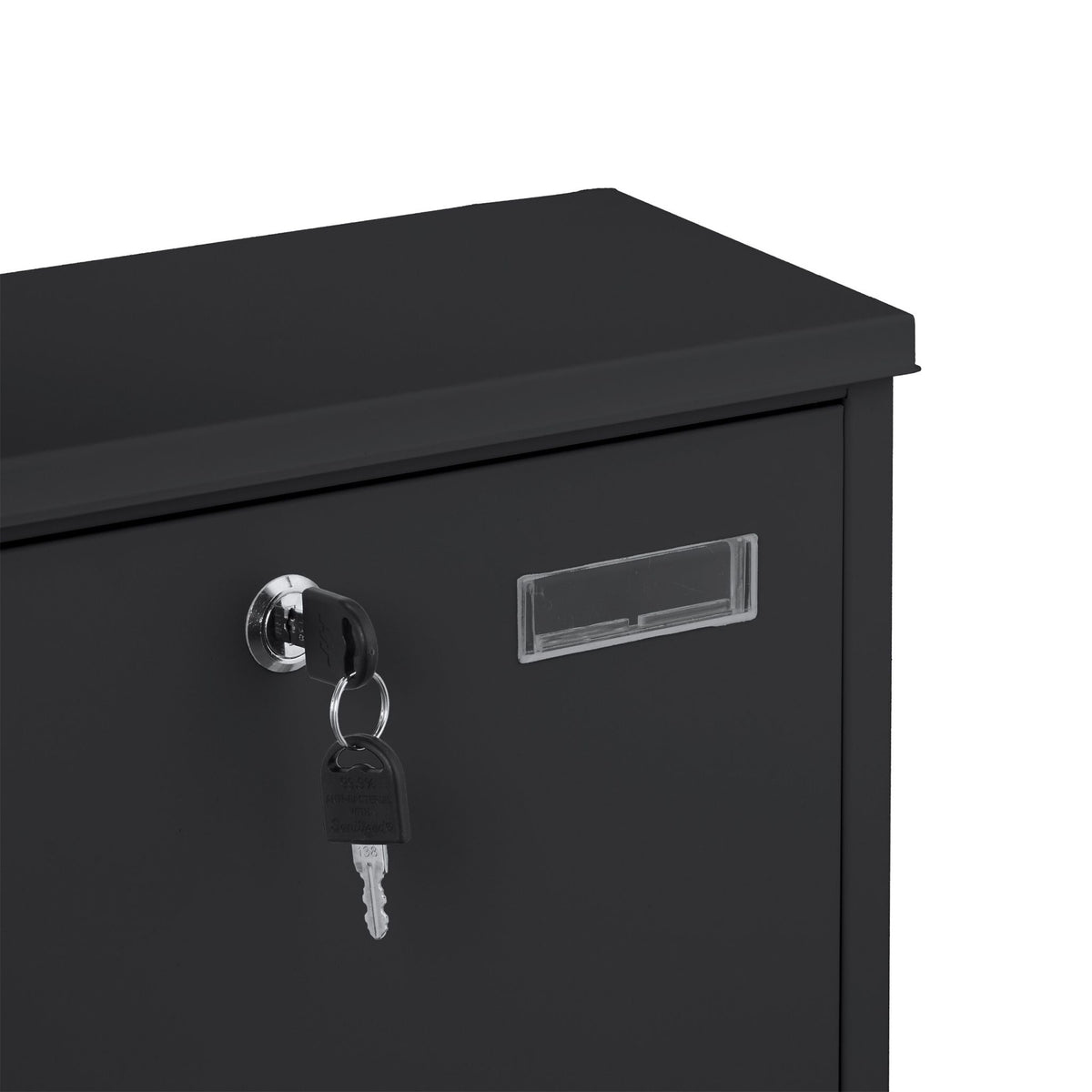 Mailbox with Newspaper Holder – Metal, Matte Finish
