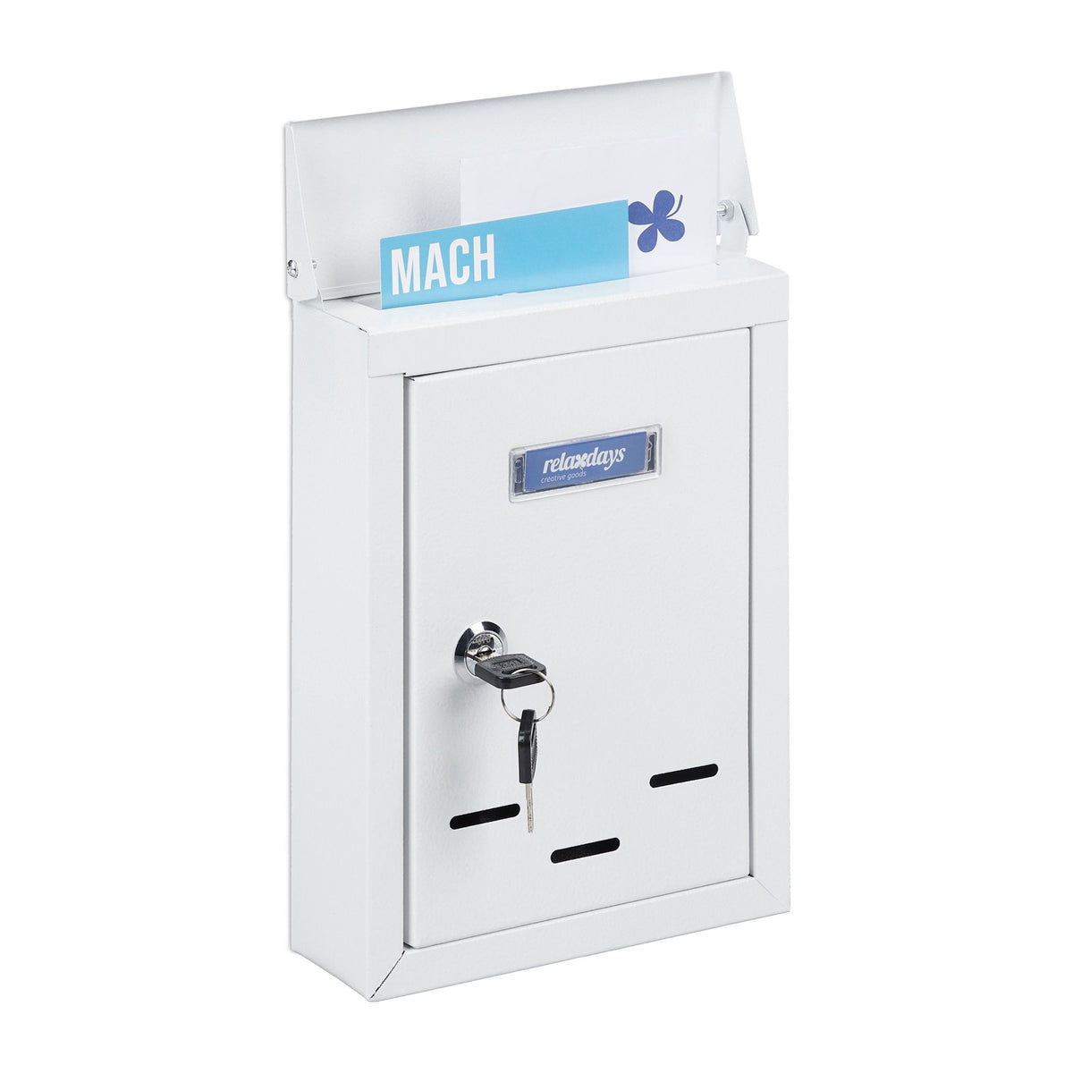 Mailbox with nameplate
