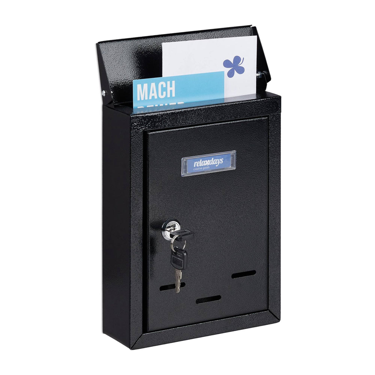 Mailbox with nameplate