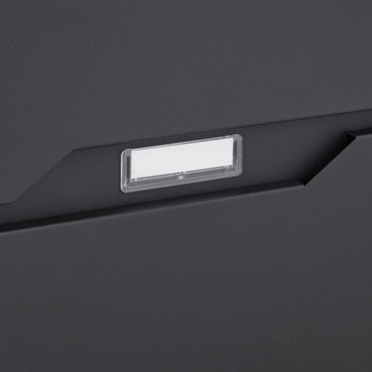 Mailbox with newspaper holder black