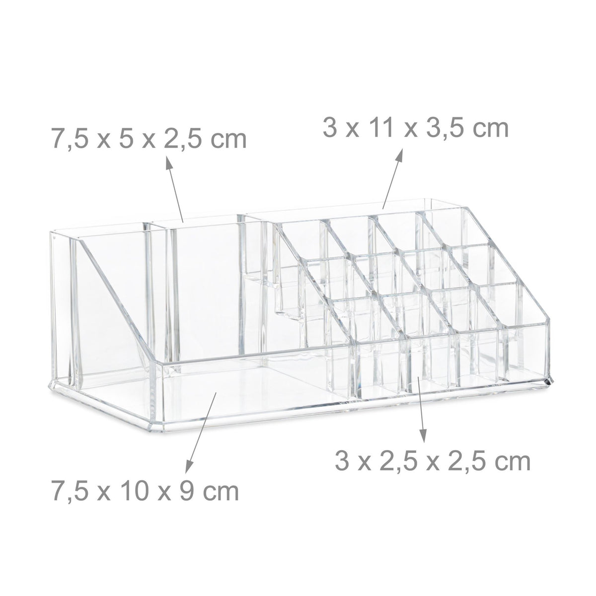 Makeup storage with 4 drawers