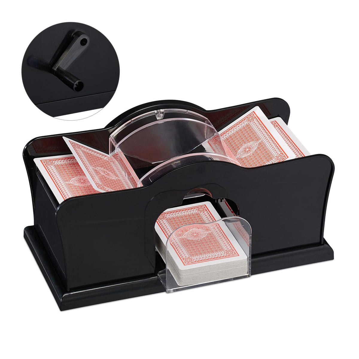 Manual card shuffler