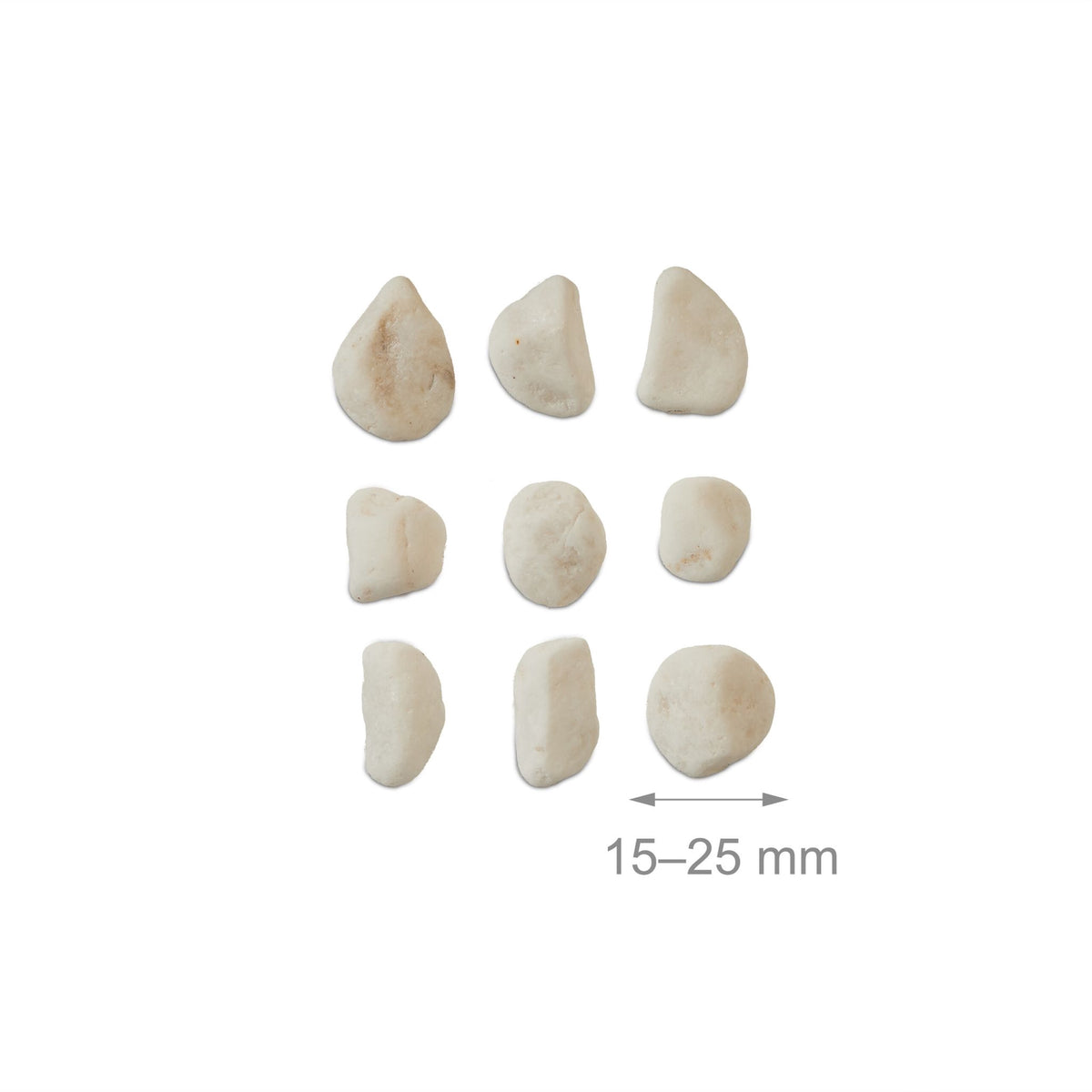 Marble gravel white 15-25 mm