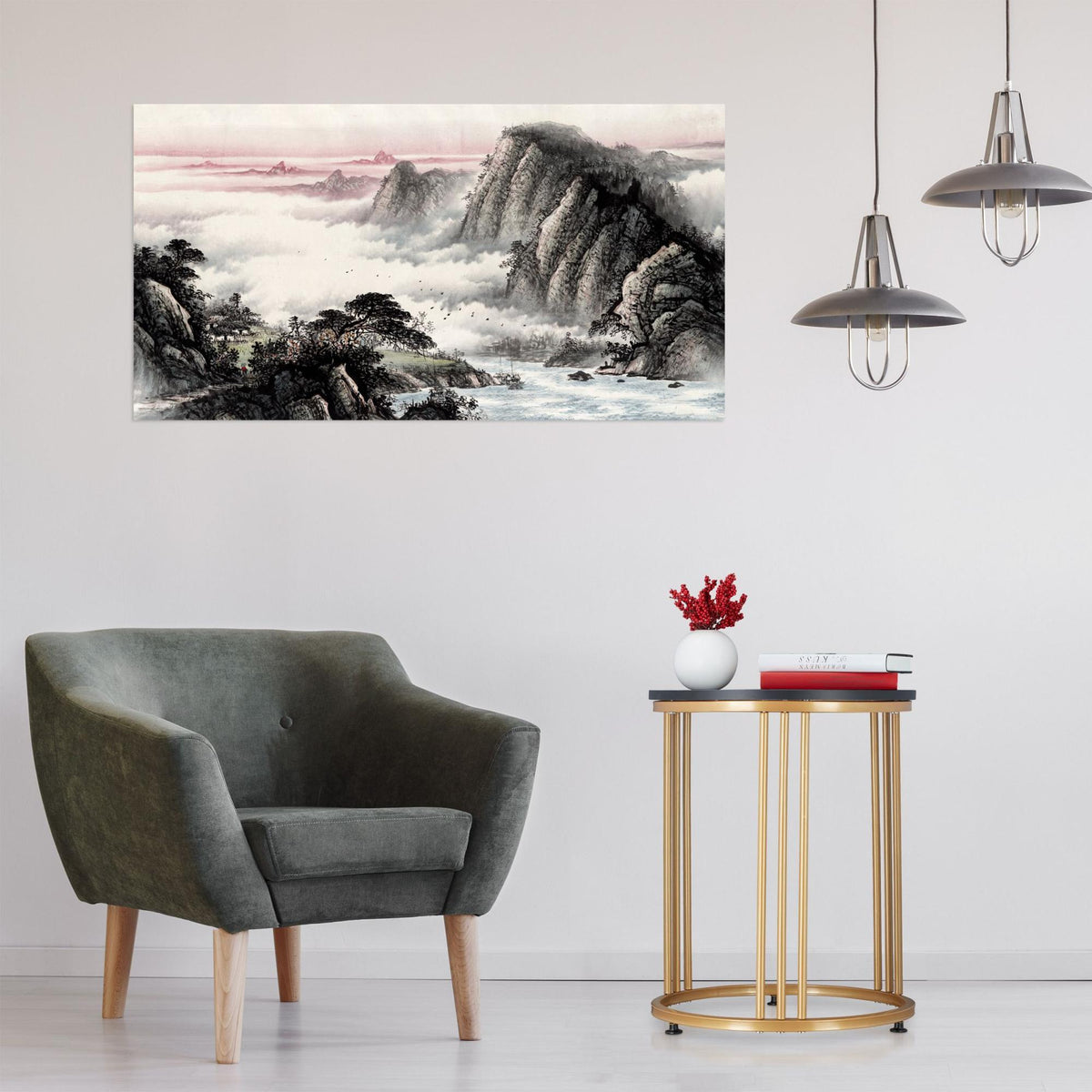 Marble side table