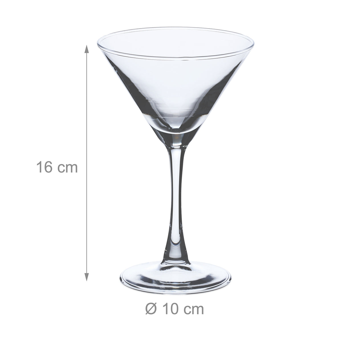 Martini glass 6-pack
