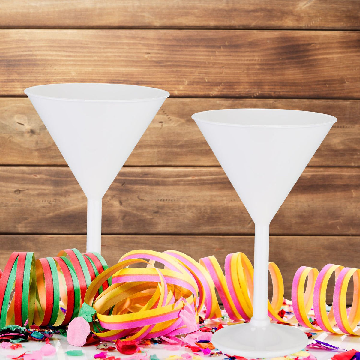 Martini glass in plastic, set of 6