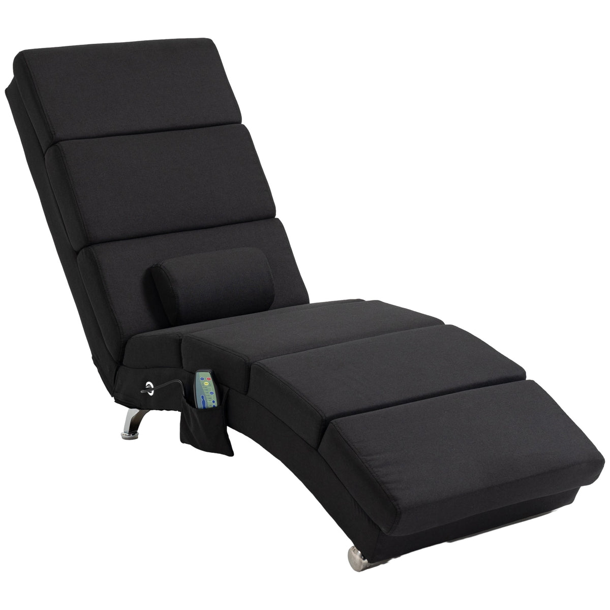 Massage Chair with 8 Vibration Points, 5 Modes, Black