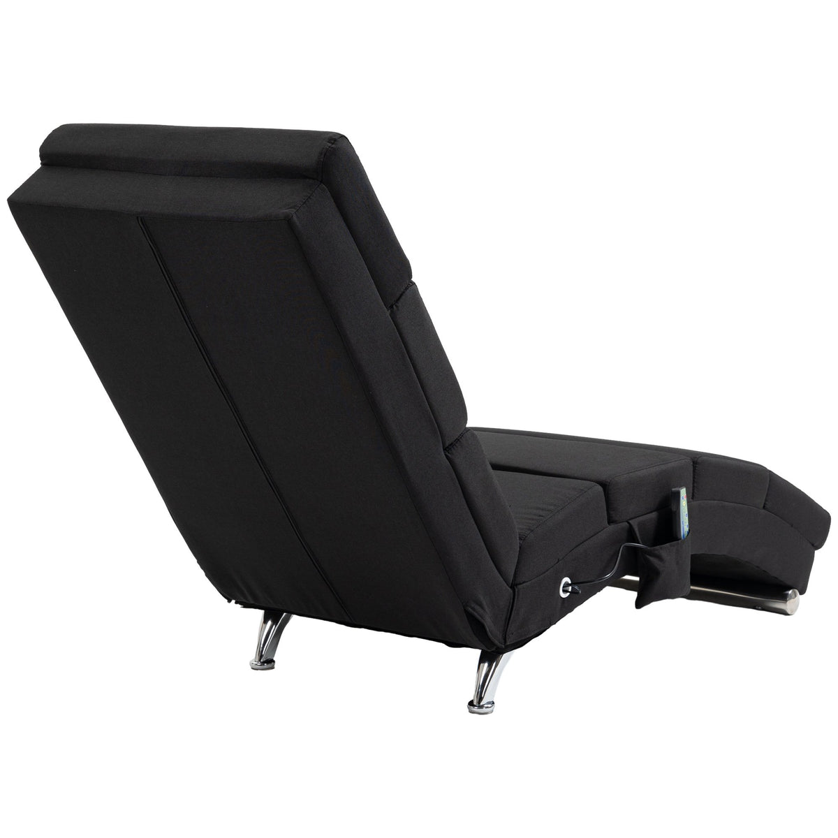 Massage Chair with 8 Vibration Points, 5 Modes, Black