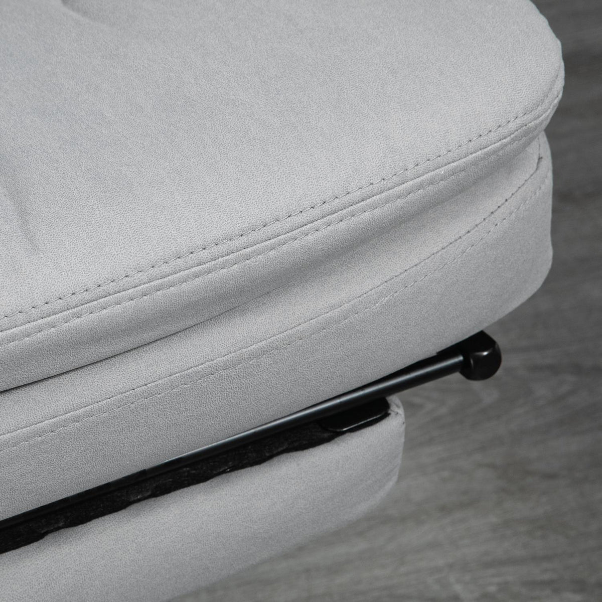 Massage office chair with reclining function, ergonomic desk chair, gray