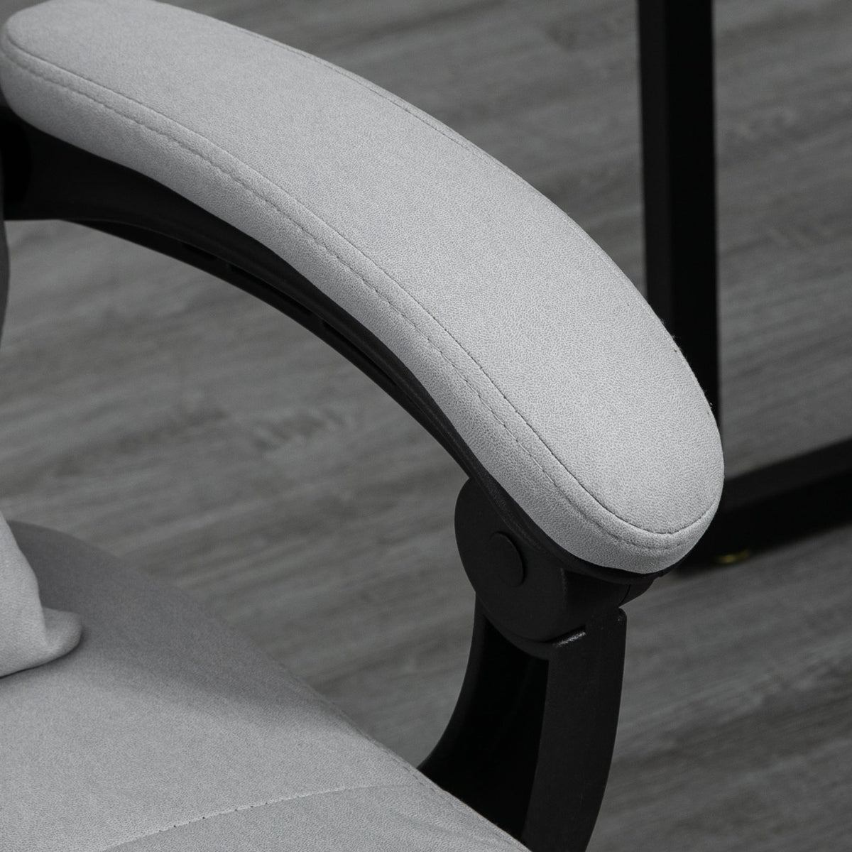 Massage office chair with reclining function, ergonomic desk chair, gray