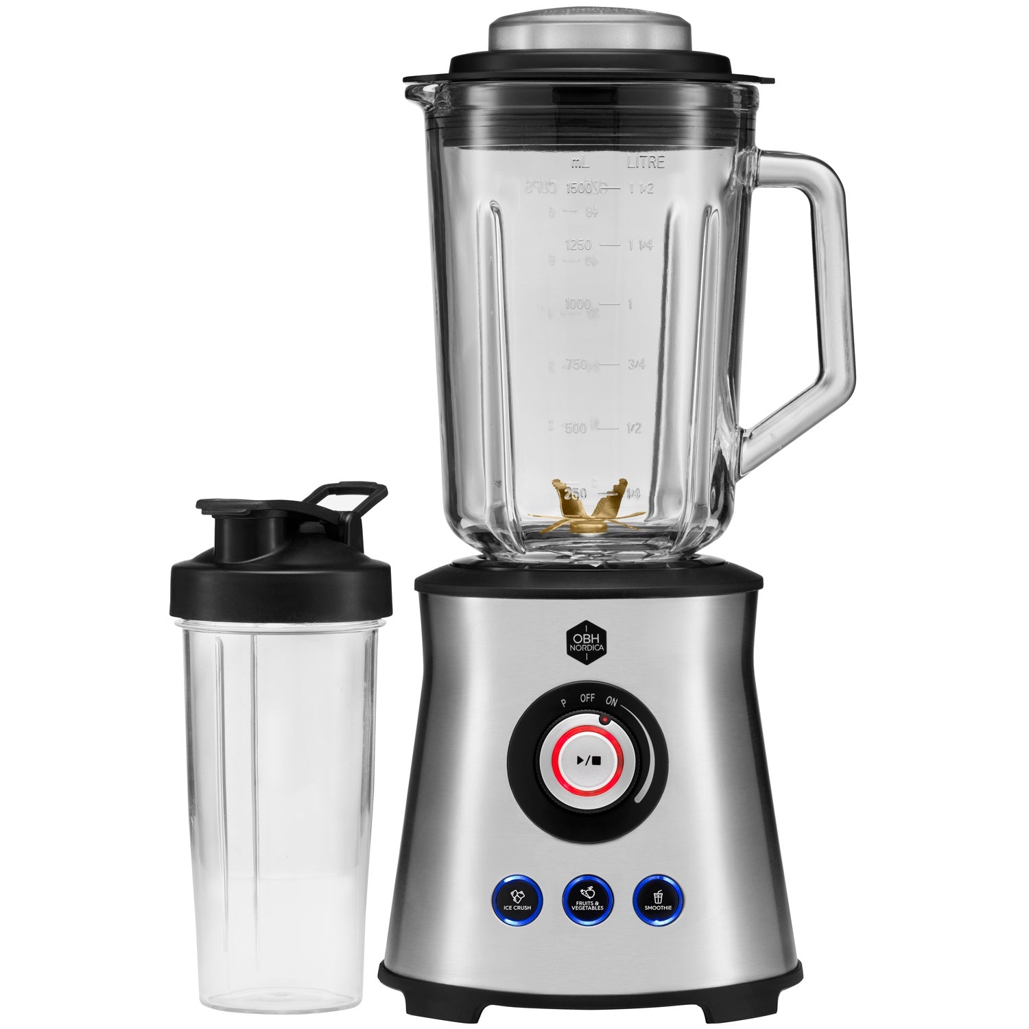 Master steel+ blender 1.5 l. 1000 W take away mug 7748
