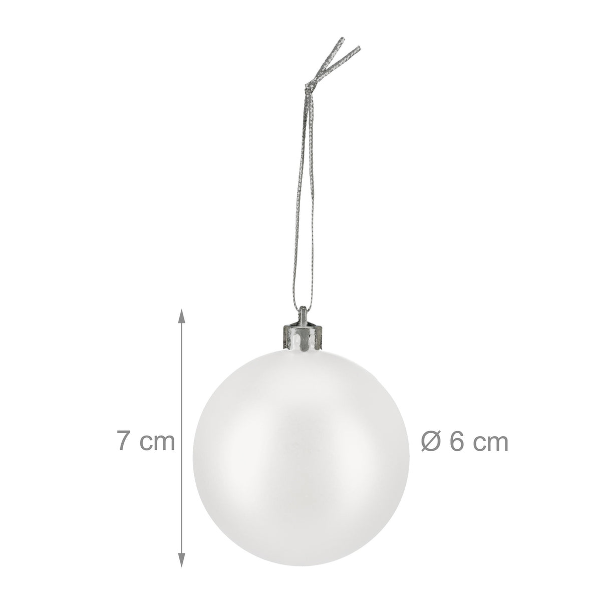 Matte Christmas Baubles Set, 100 Pieces