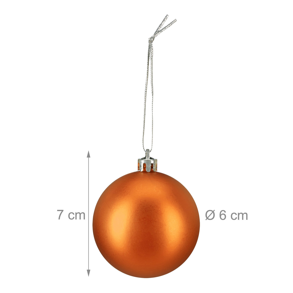Matte Christmas Baubles Set, 100 Pieces