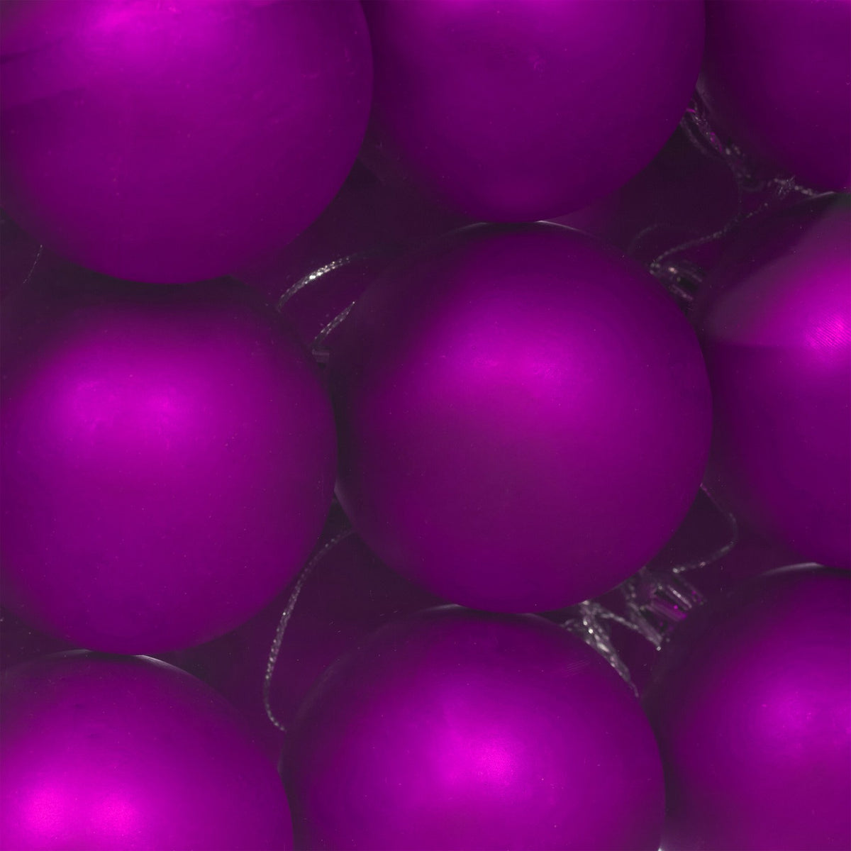 Matte Christmas Tree Baubles Set, 50 Pieces