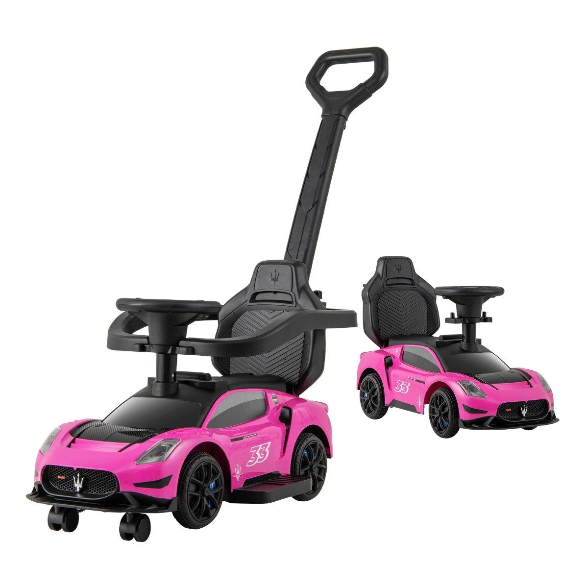 Mazerati ride-on car ride-on vehicle with protective bar & Push bar pink