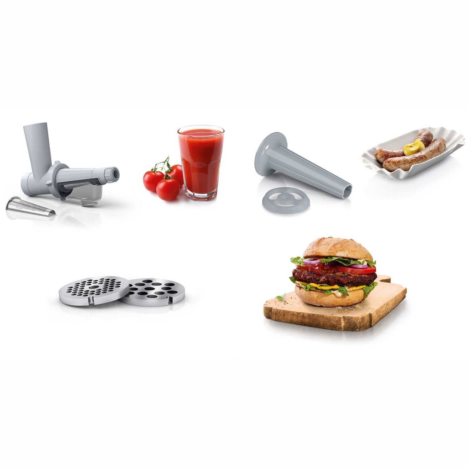 Meat Grinder MFW2515W 1500W Incl. fruit & juice press
