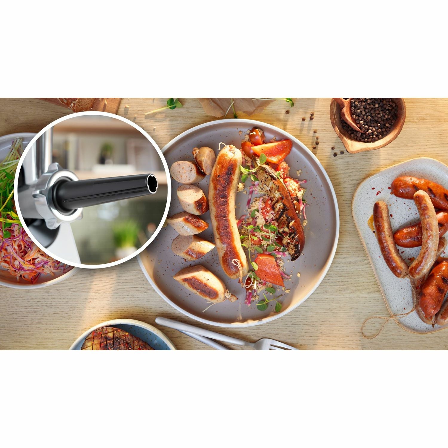 Meat Grinder MFWS420W 1300W Stainless Grinder