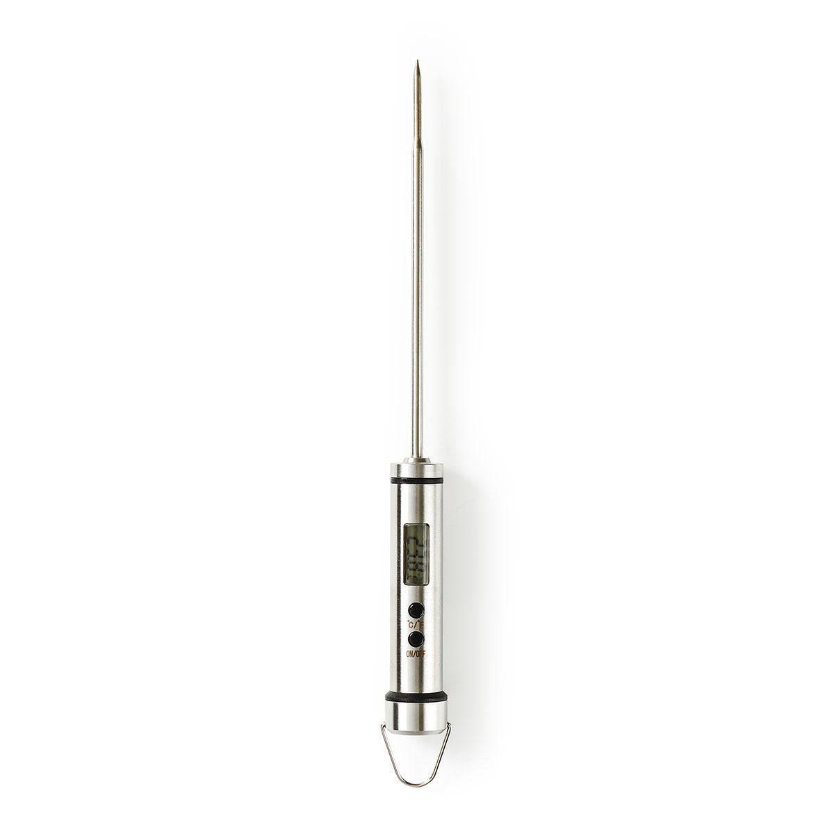 Meat thermometer | LCD Screen | 0 - 200 °C | Silver