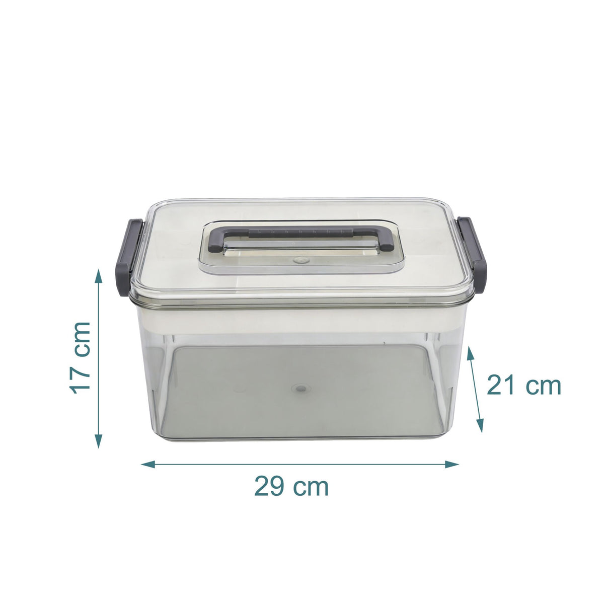 Medicine Storage Box, Clear Plastic With 7 Compartments