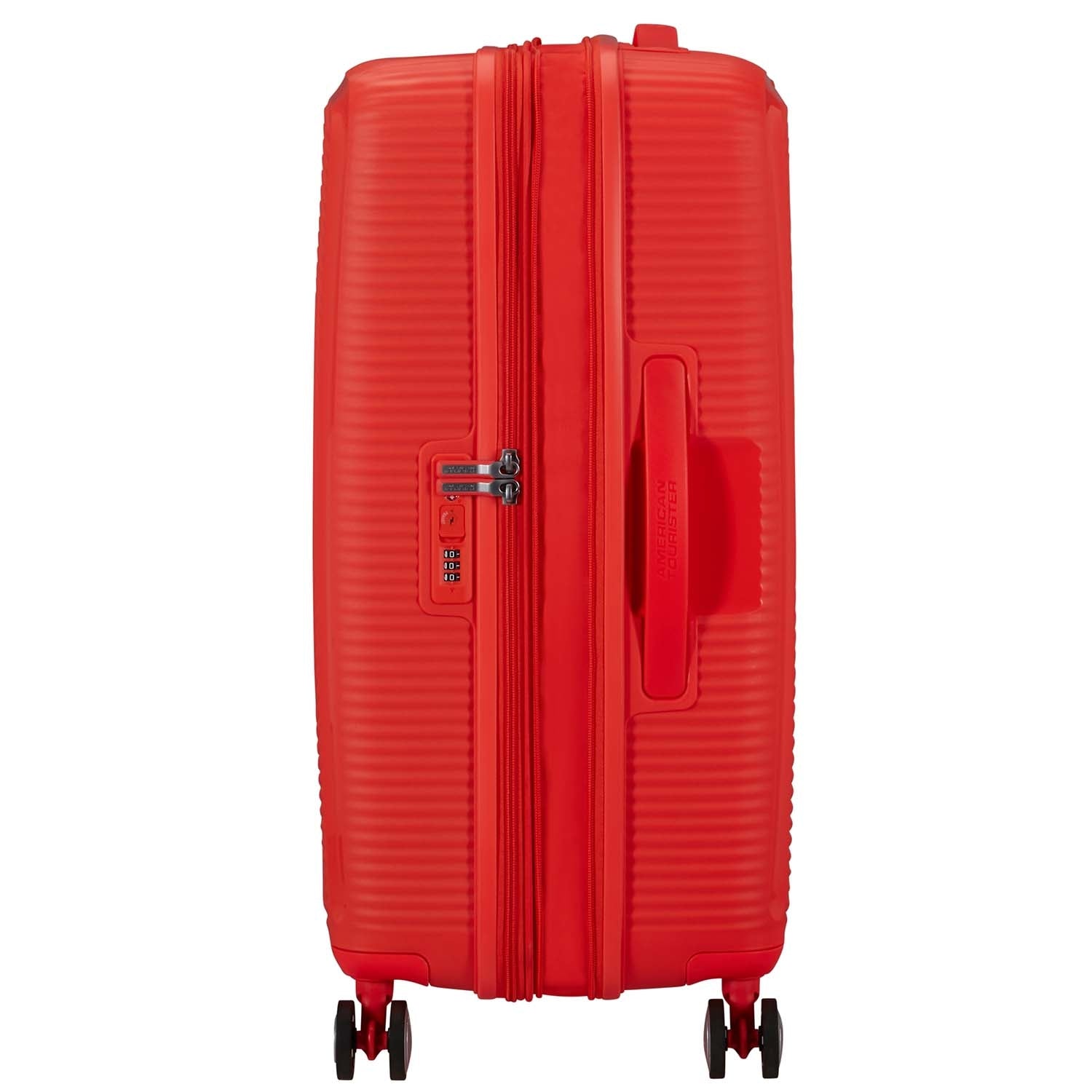 Medium Neon Orange Suitcase, Soundbox 67 cm