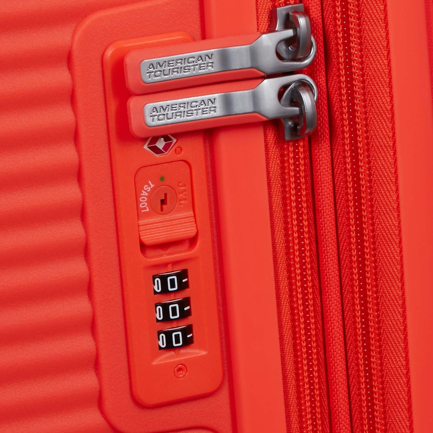 Medium Neon Orange Suitcase, Soundbox 67 cm