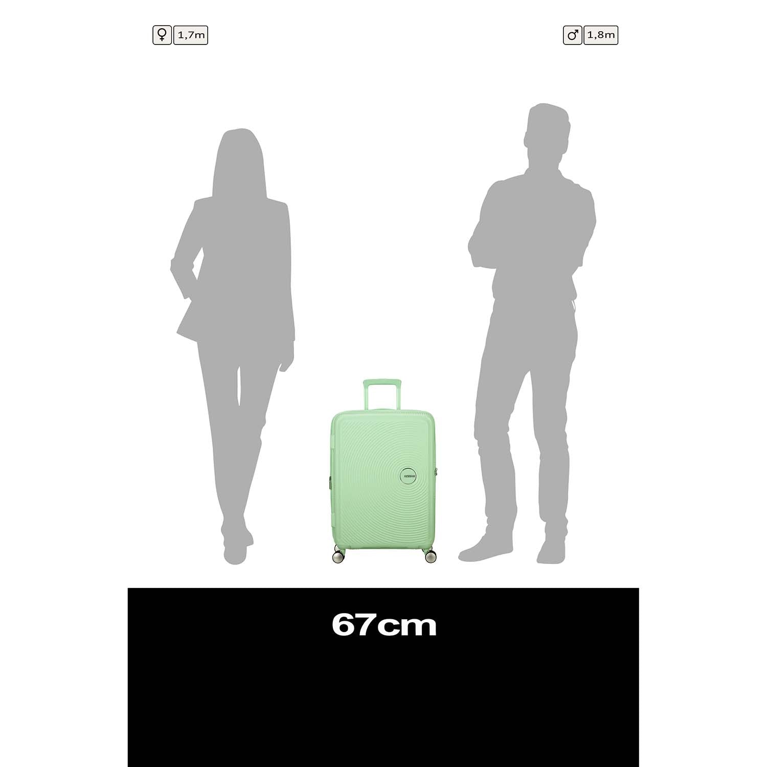 Medium Pastel Green Suitcase – 67cm Spinner