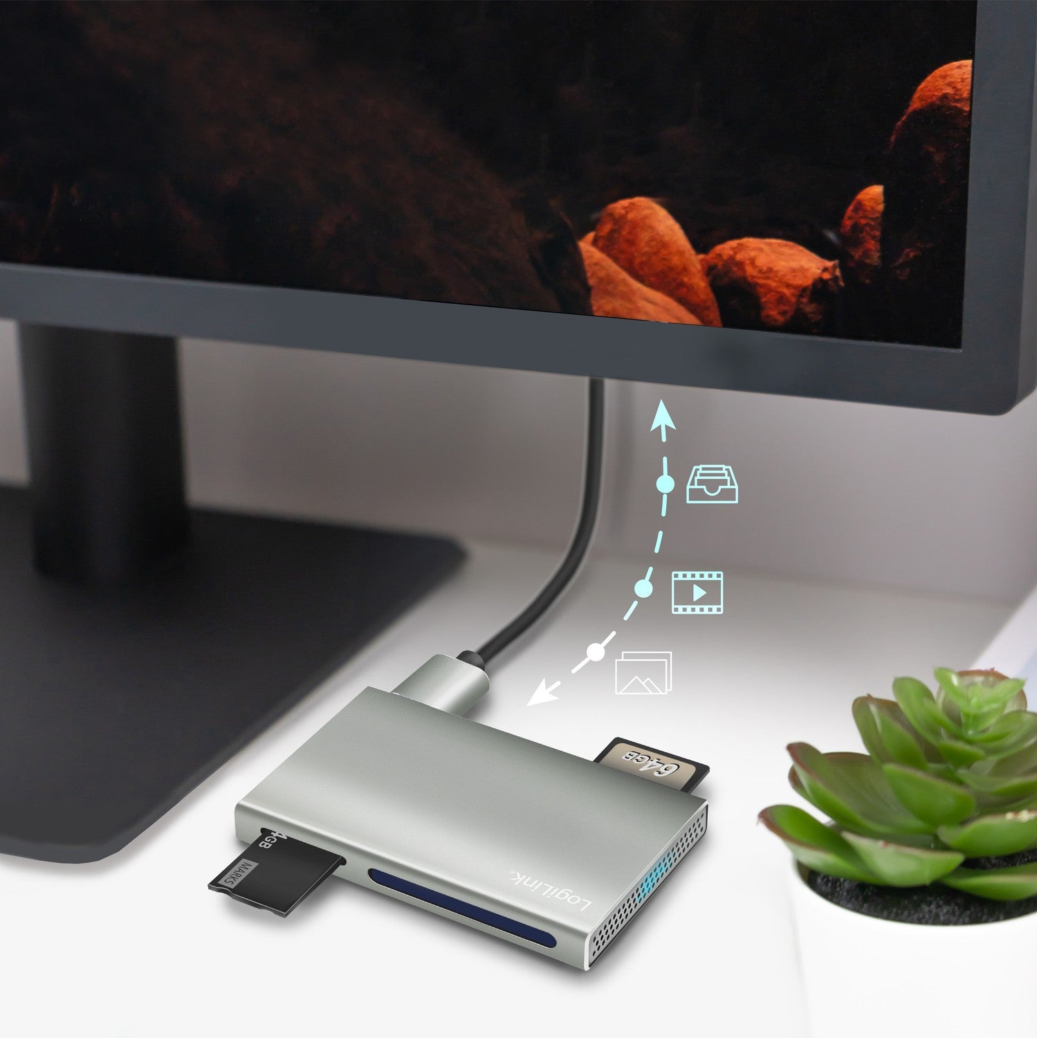 Memory card reader 5-in-1 USB 3.2 Gen 1 5 Gbit/s