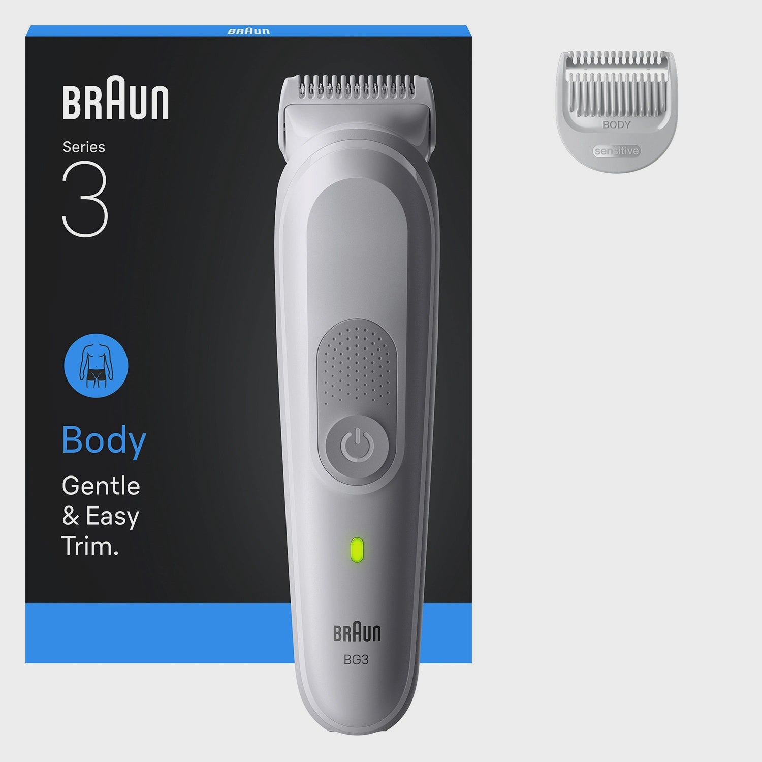 Men's Body Groomer with SkinGuard, Waterproof, 80-Minute Battery