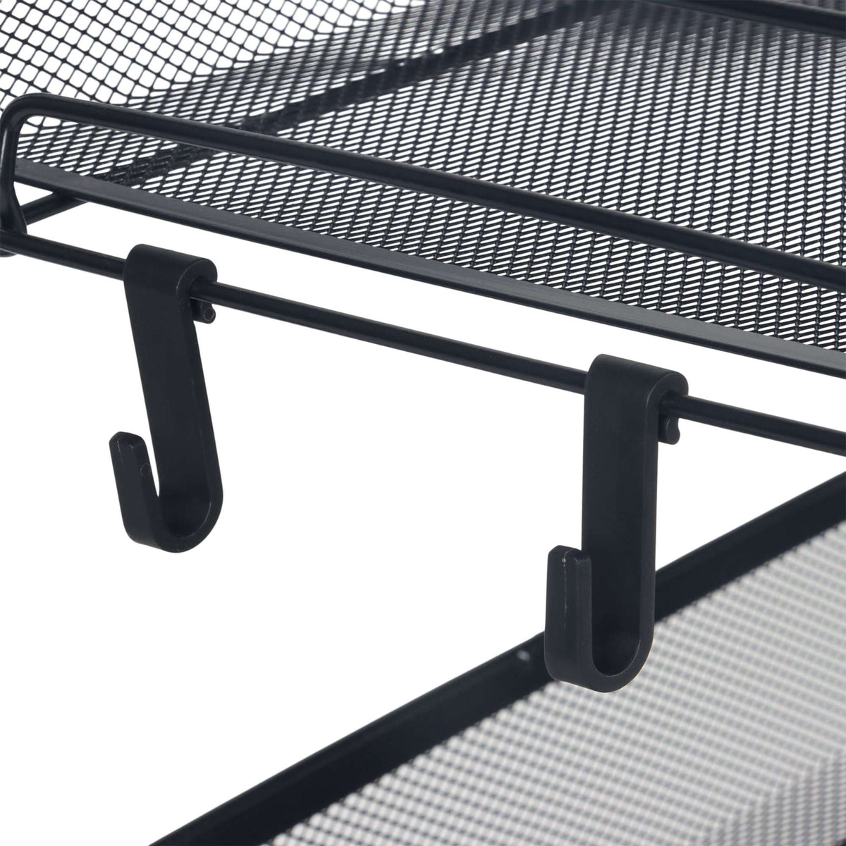 Mesh Trolley with Wheels – Multi-Level Metal Shelves