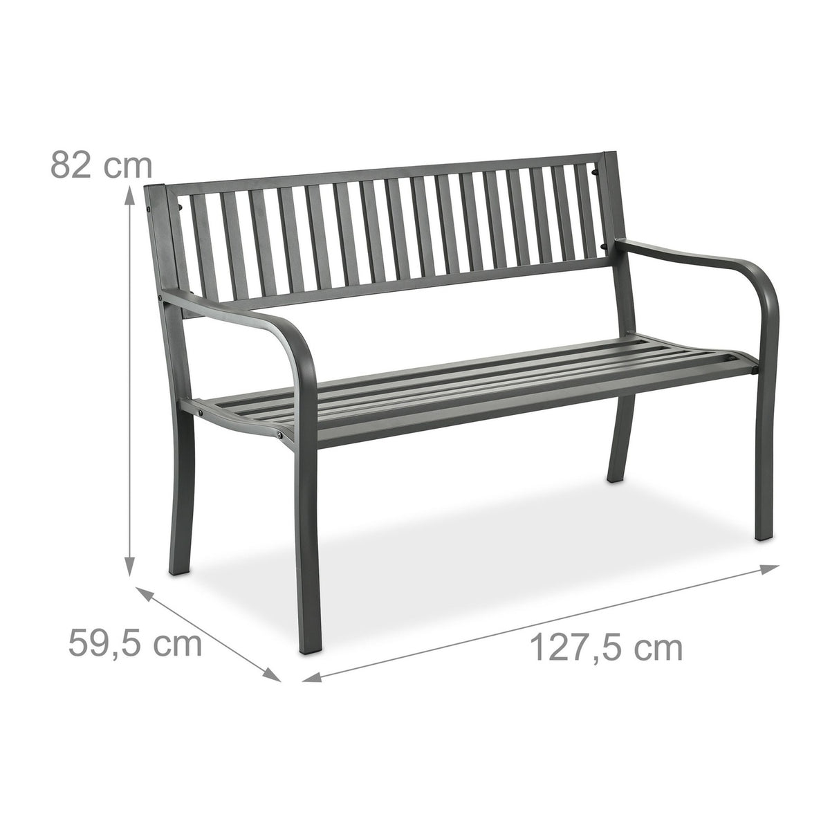 Metal Garden Bench – Decorative Outdoor Seating