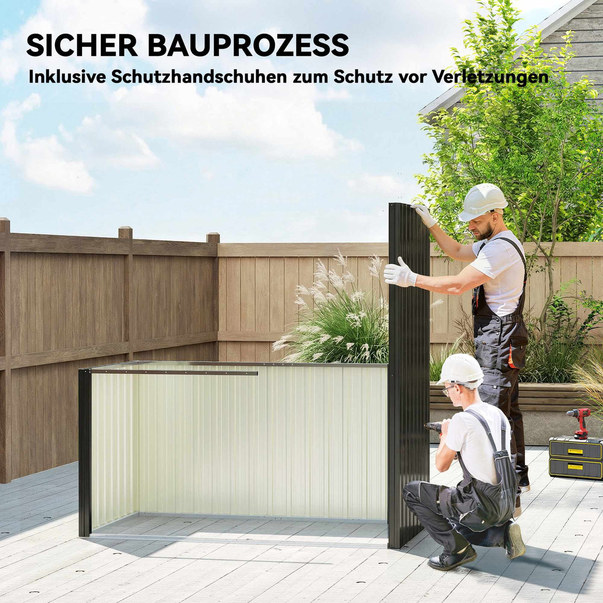 Metal Garden Shed 1.37m², Lockable with Ventilation