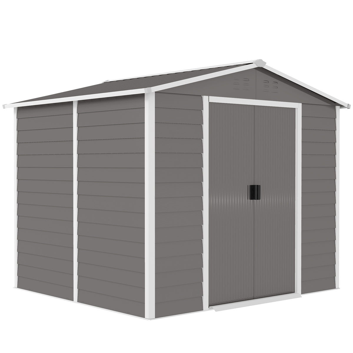 Metal Garden Shed, Weatherproof & Lockable, 240x206x198 cm