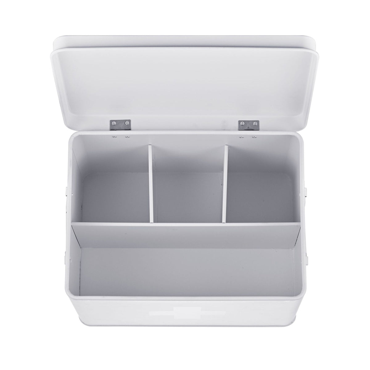 Metal Medicine Storage Box with 4 Compartments