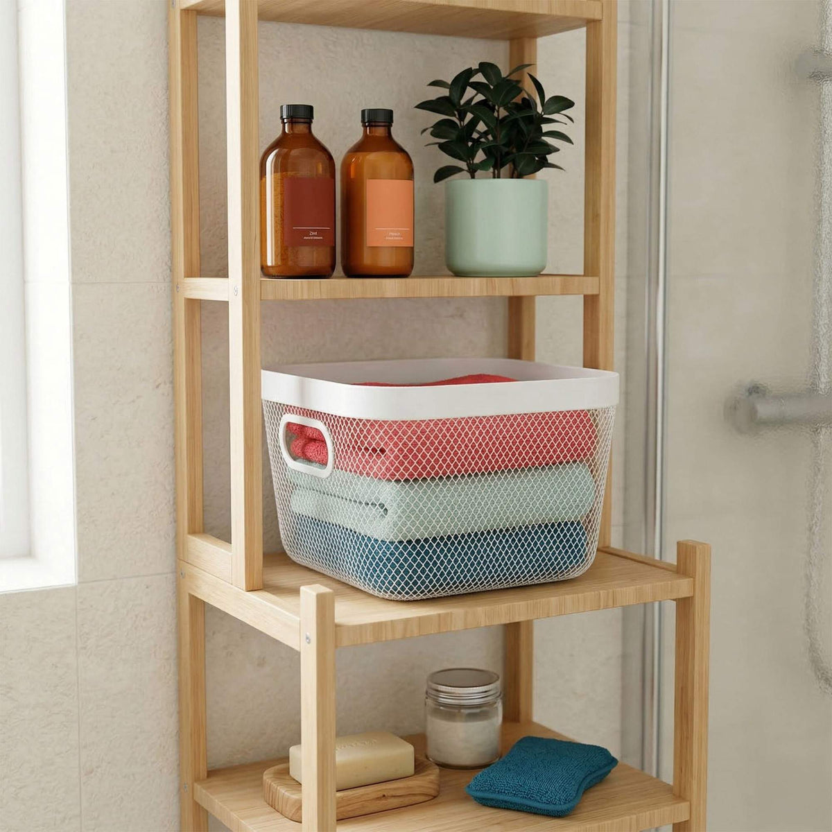Metal Mesh Storage Basket – Multipurpose Organizer