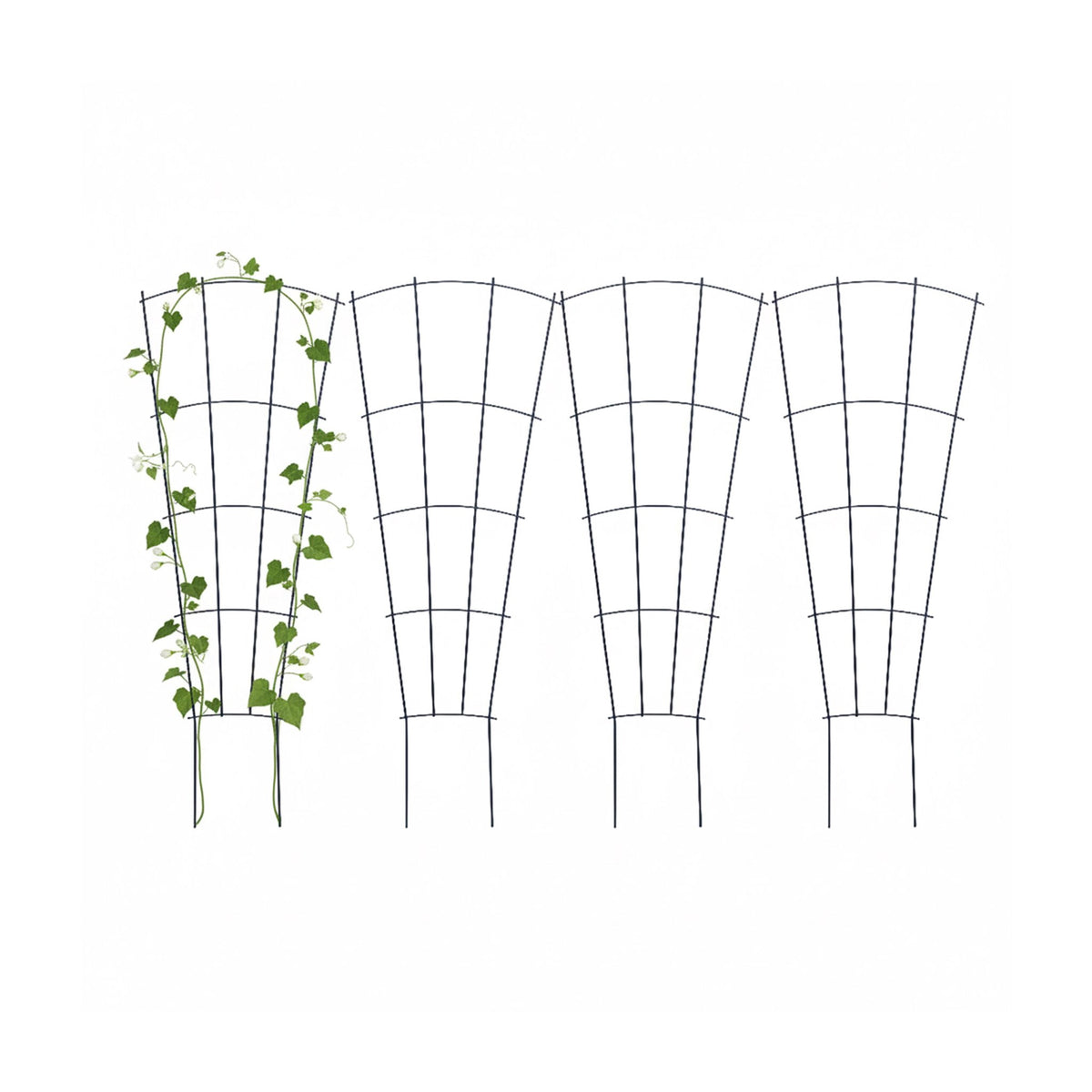 Metal Plant Trellis Set, 4-Pack – Indoor/Outdoor Use