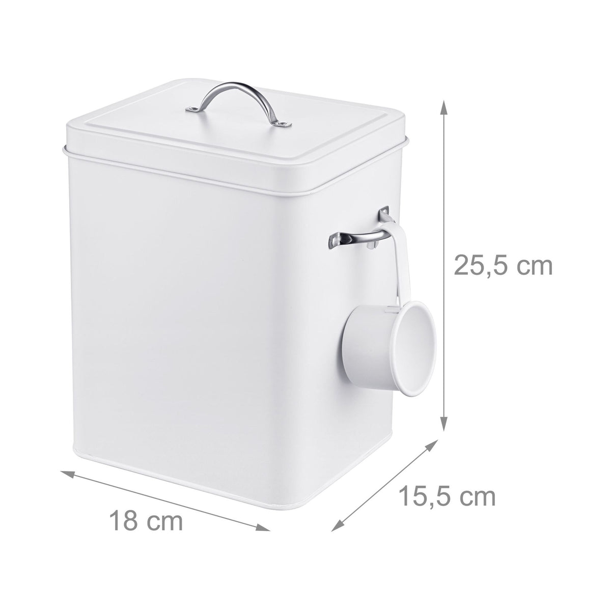 Metal Storage Box with Lid, 6L Capacity