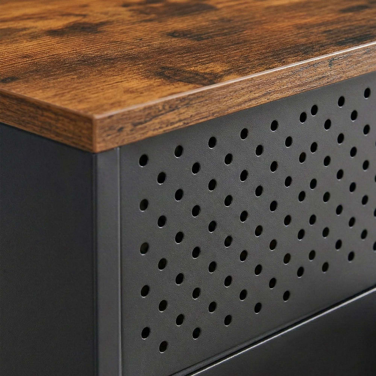 Metal Storage Cabinet, 2-Door, Adjustable Shelves