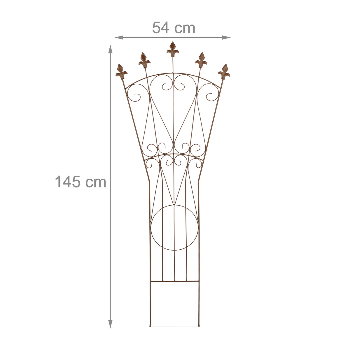 Metal Trellis Set – Fleur-de-Lis Design, Climbing Plant Support