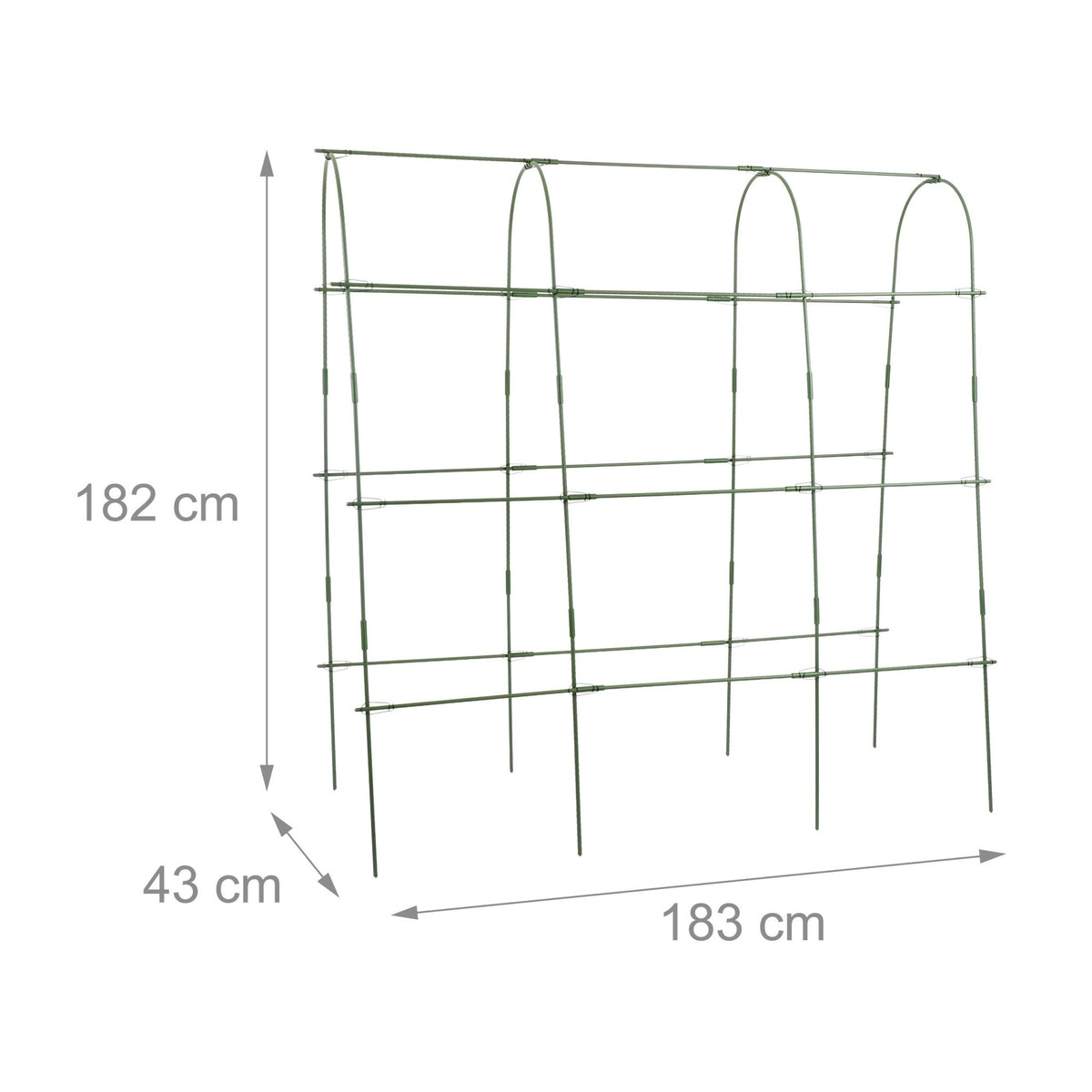 Metal Trellis for Climbing Plants – Large, Weather-Resistant