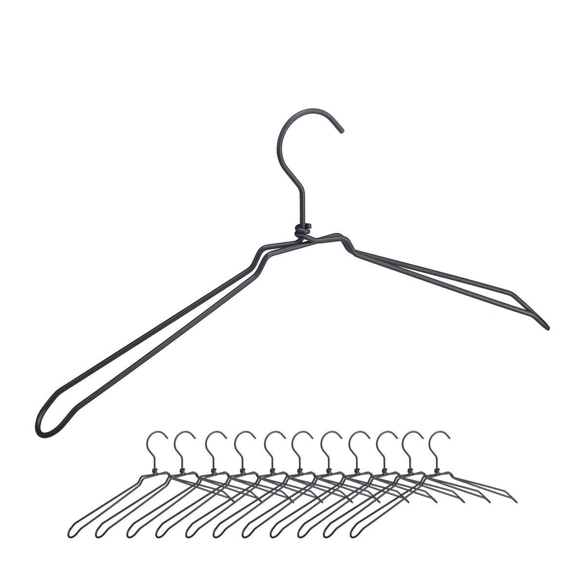 Metal clothes hangers - set of 12