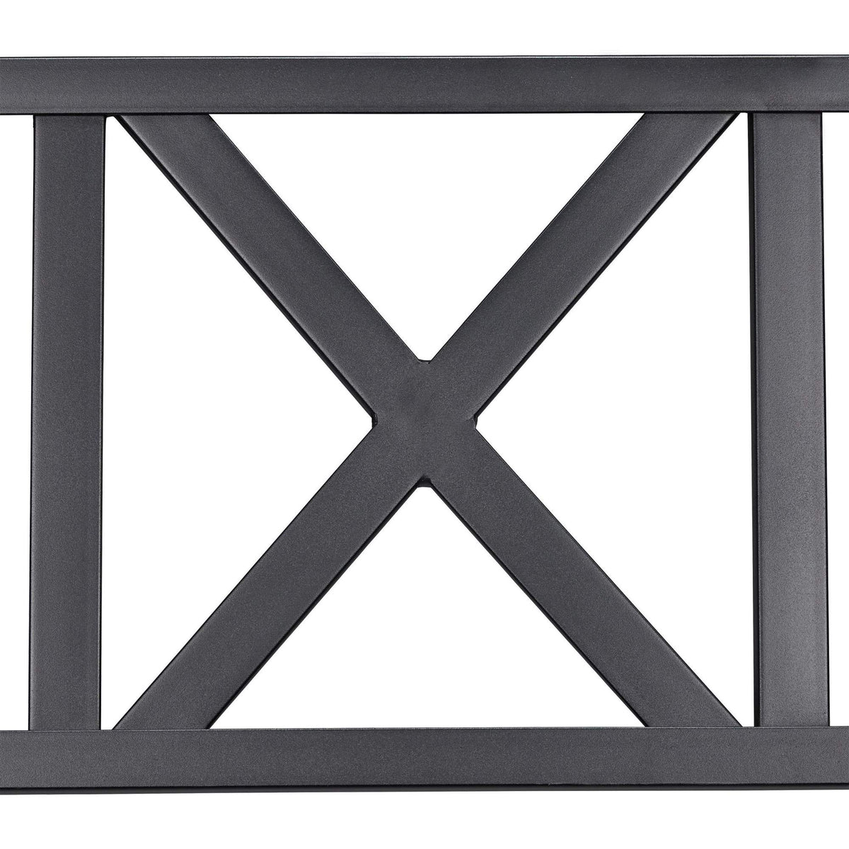 Metal garden bench