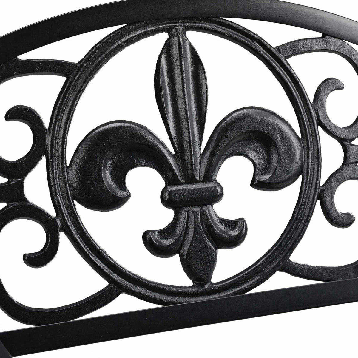 Metal garden chair in antique style