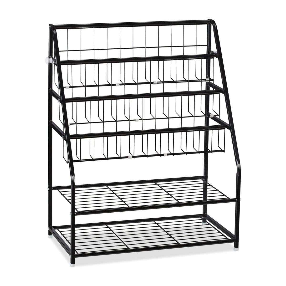 Metal magazine stand