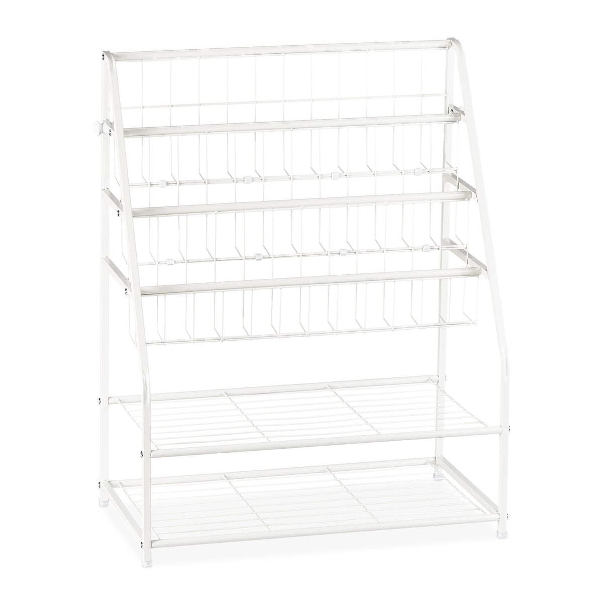 Metal magazine stand