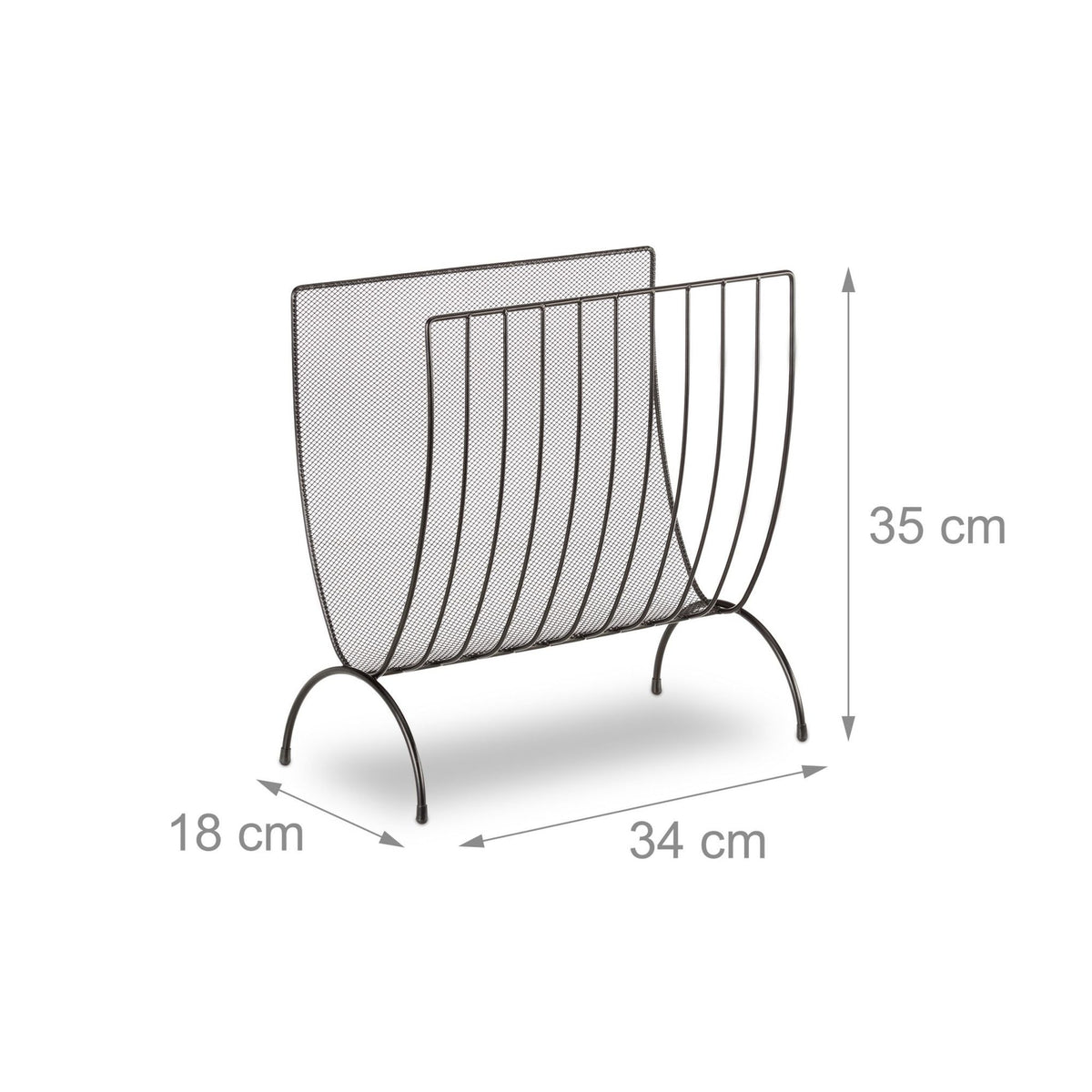 Metal magazine stand