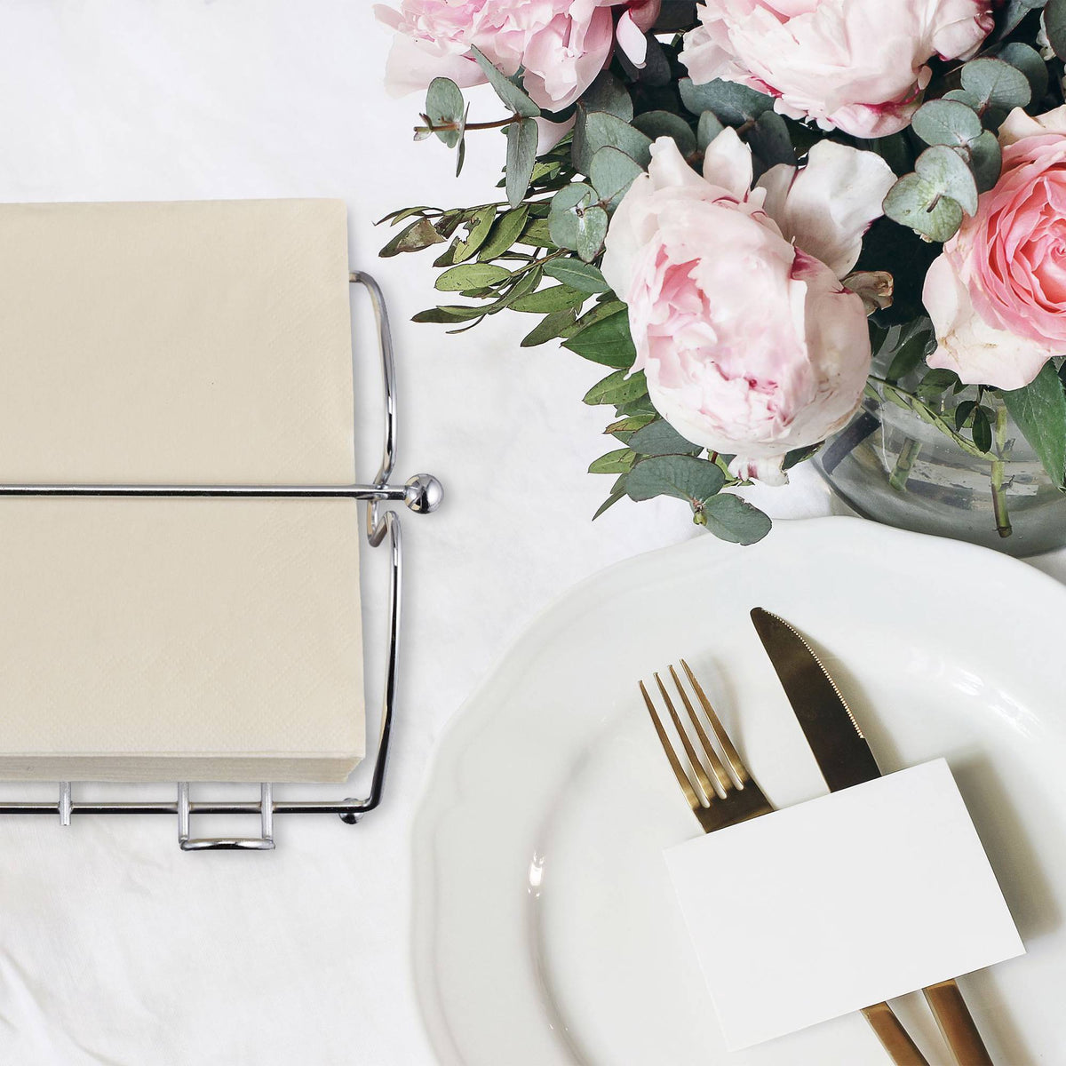 Metal napkin holder