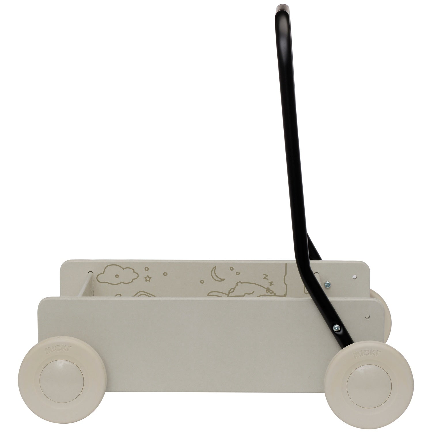 Micki Learn to Walk Pram, Beige