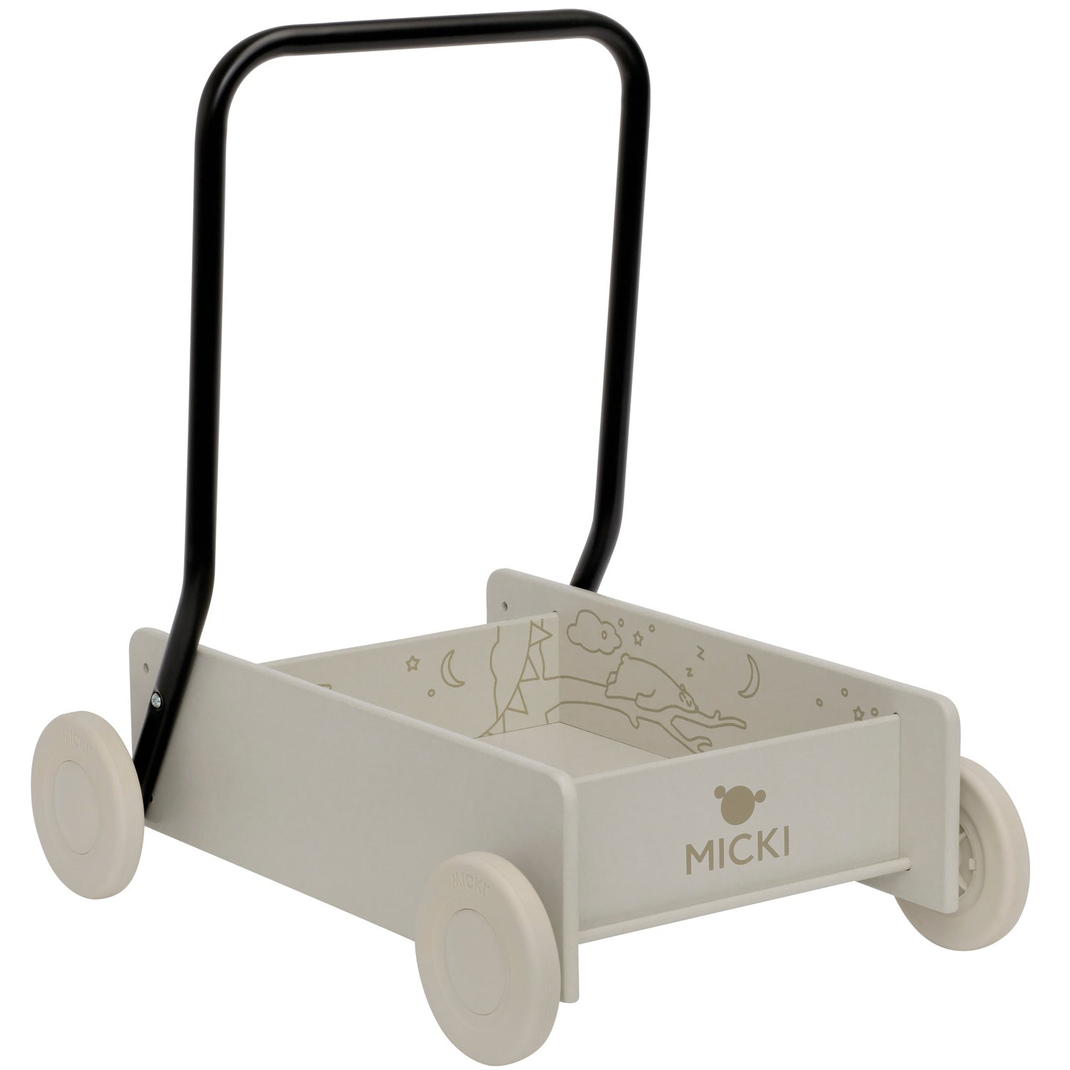 Micki Learn to Walk Pram, Beige