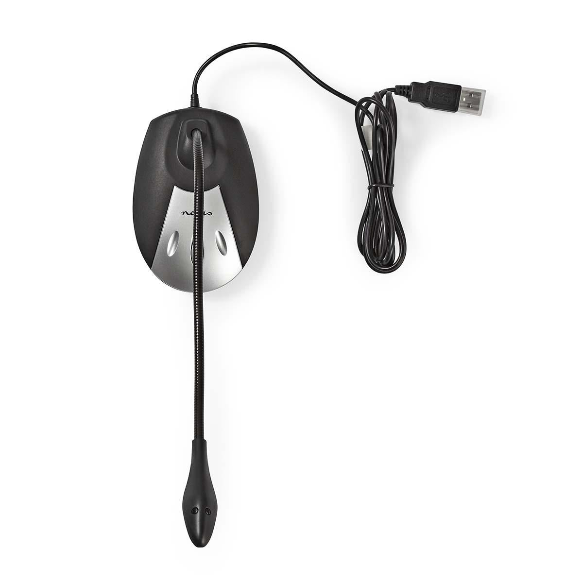 Microphone | Used for: Computer / Desktop | Wire bound | USB A Male | On / off button | Headphone jack